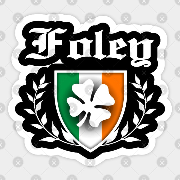 Foley Shamrock Crest Sticker by robotface